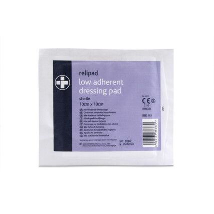 RELIPAD LOW ADHERENT DRESSING PADS STERILE 10CMx10CM - (BX-100)