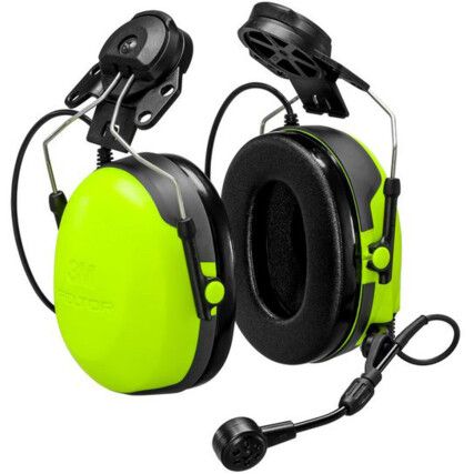 CH-3 HEADSET WITH PTT ADAPTER, HARD HAT ATTACHED, MT74H52P3E-111