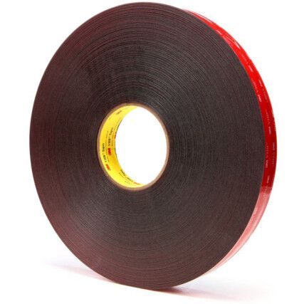 VHB™ 5925F Double Sided Tape, Acrylic Foam, Black, 1190mm x 33m