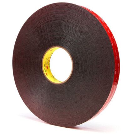 VHB™ 5925F Double Sided Tape, Acrylic Foam, Black, 295mm x 33m