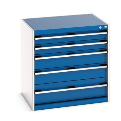 CUBIO CABINET 5 DRAWERS HD WxDxH:800x650x800mm BLUE