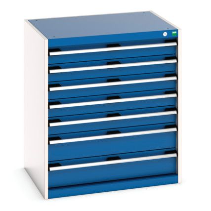 CUBIO CABINET 7 DRAWERS HD WxDxH:800x650x900mm BLUE