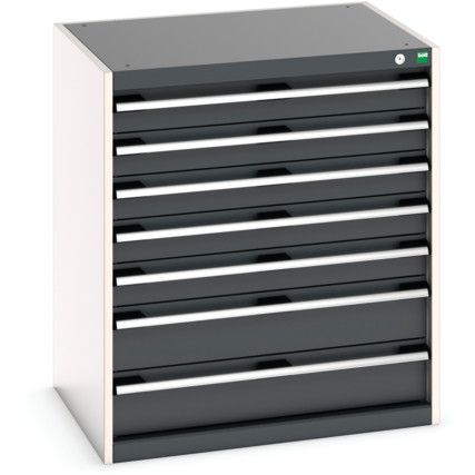 CUBIO CABINET 7 DRAWERS HD WxDxH:800x650x900mm DARK GREY