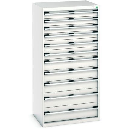 CUBIO CABINET 11 DRAWERS HDWxDxH: 800x650x1600mm GREY