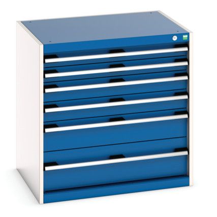 CUBIO CABINET 6 DRAWERS HD WxDxH:800x650x800mm BLUE