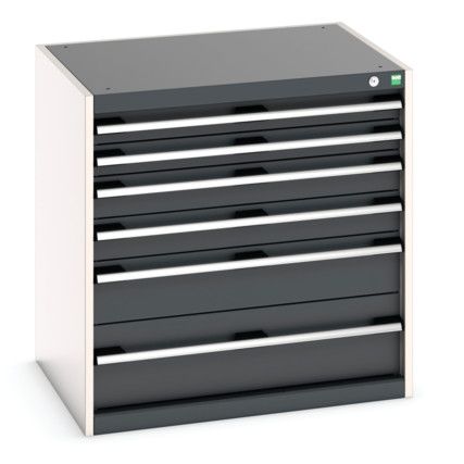 CUBIO CABINET 6 DRAWERS HD WxDxH:800x650x800mm DARK GREY