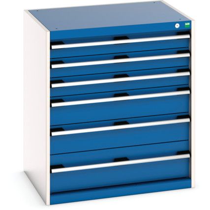 CUBIO CABINET 6 DRAWERS HD WxDxH:800x650x900mm BLUE