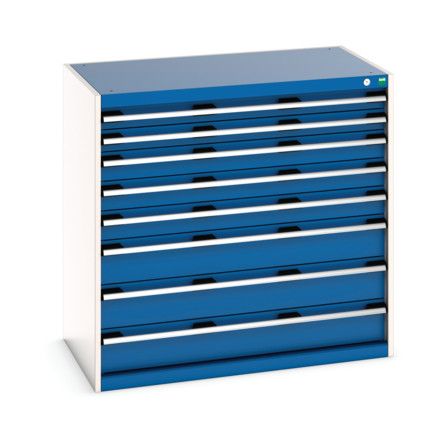 CUBIO CABINET 8 DRAWERS HD WxDxH:1050x650x1000mm BLUE