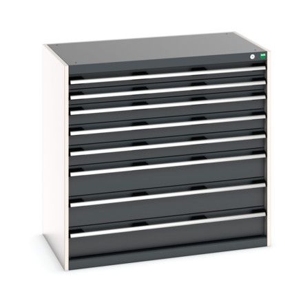 CUBIO CABINET 8 DRAWERS HD WxDxH:1050x650x1000mm DARK GREY