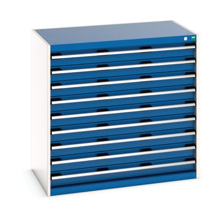 CUBIO CABINET 9 DRAWERS HD WxDxH:1050x650x1000mm BLUE