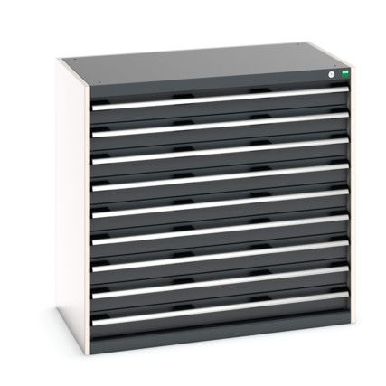 CUBIO CABINET 9 DRAWERS HD WxDxH:1050x650x1000mm DARK GREY