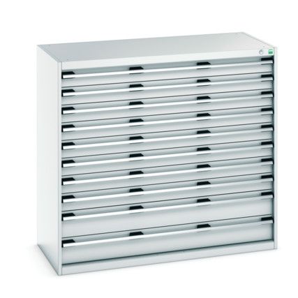 CUBIO CABINET 10 DRAWERS HDWxDxH: 1300x650x1200mm GREY