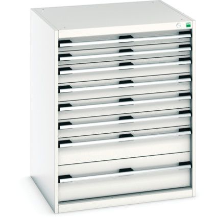 CUBIO CABINET 8 DRAWERS HD WxDxH:800x750x1000mm GREY