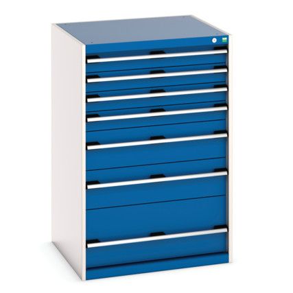 CUBIO CABINET 7 DRAWERS HD WxDxH:800x750x1200mm BLUE