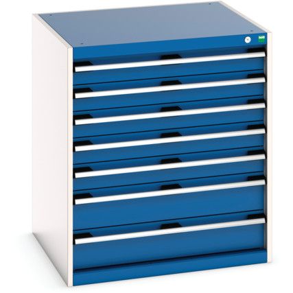 CUBIO CABINET 7 DRAWERS HD WxDxH:800x750x900mm BLUE