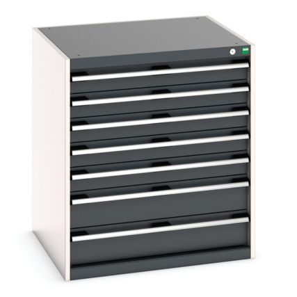 CUBIO CABINET 7 DRAWERS HD WxDxH:800x750x900mm DARK GREY