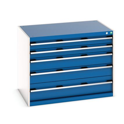 CUBIO CABINET 5 DRAWERS HD WxDxH:1050x750x800mm BLUE