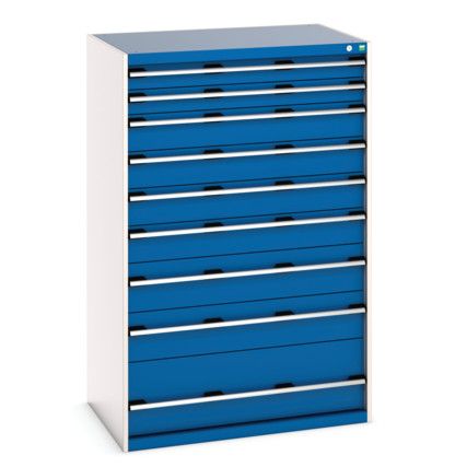 CUBIO CABINET 9 DRAWERS HD WxDxH:1050x750x1600mm BLUE