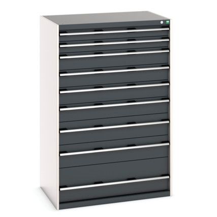 CUBIO CABINET 9 DRAWERS HD WxDxH:1050x750x1600mm DARK GREY