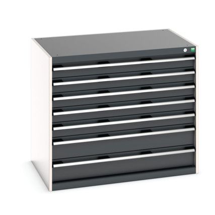 CUBIO CABINET 7 DRAWERS HD WxDxH:1050x750x900mm DARK GREY