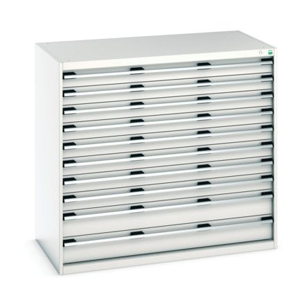 CUBIO CABINET 10 DRAWERS HDWxDxH: 1300x750x1200mm GREY