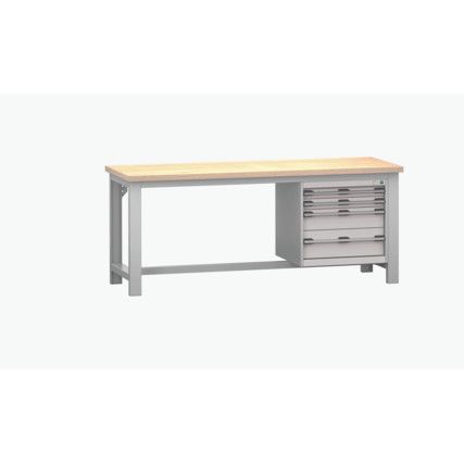 CUBIO FW BENCH MPX 4 CABINET WxDxH: 2000x750x840mm GREY