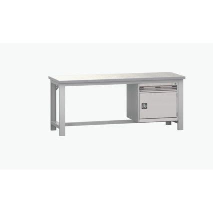 CUBIO FW BENCH LINO 1 DRW/DOOR CABINET WxDxH: 2000x750x840mm GREY