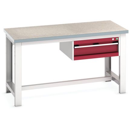 CUBIO FW BENCH LINO 1 CABINET WxDxH: 1500x750x840mm RED