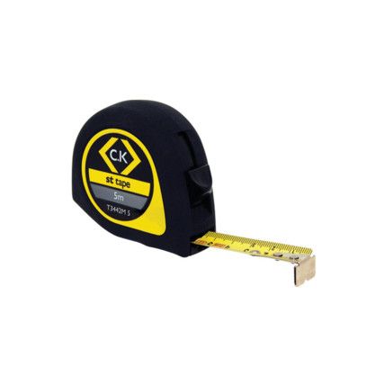 T3442M 5, ST, 5m / 16ft, Tape Measure, Metric, Class II