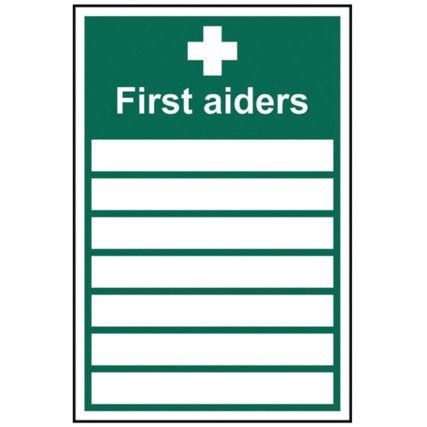 FIRST AIDERS____ - RPVC (200X300MM)