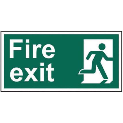 FIRE EXIT MAN RIGHT PVC (300X150MM)