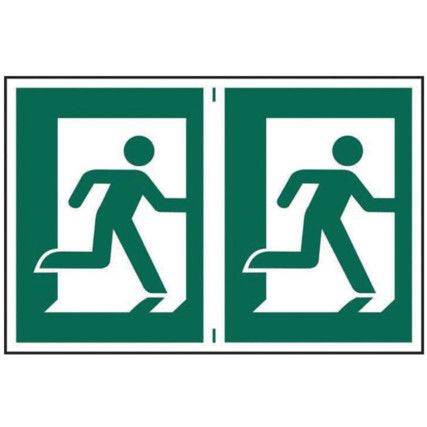 MAN RUNNING RIGHT - PVC (300X200MM)