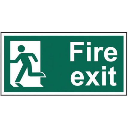 FIRE EXIT (MAN LEFT) - RPVC (400X200MM)