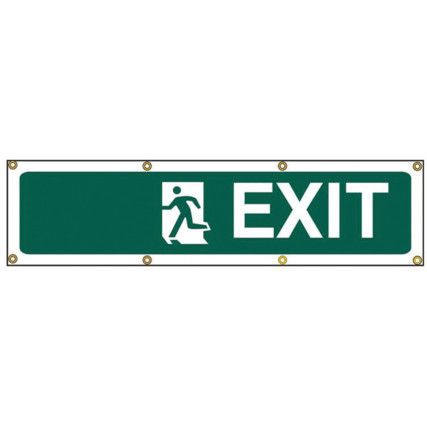 EXIT MAN LEFT (WITH SEPARATEARROW) - BAN (1200 X 300MM)