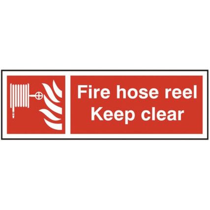 FIRE HOSE KEEP CLEAR - SAV (300X100MM)