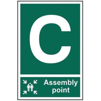 ASSEMBLY POINT C - PVC (200X300MM)