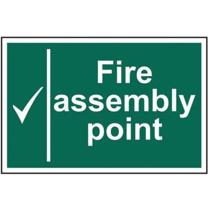 FIRE ASSEMBLY POINT - PVC (300X200MM)