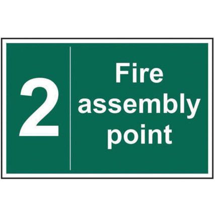 FIRE ASSEMBLY POINT 2 - RPVC(300X 200MM)