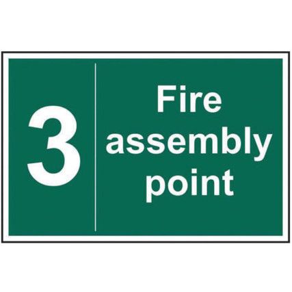 FIRE ASSEMBLY POINT 3 - SAV (300X200MM)