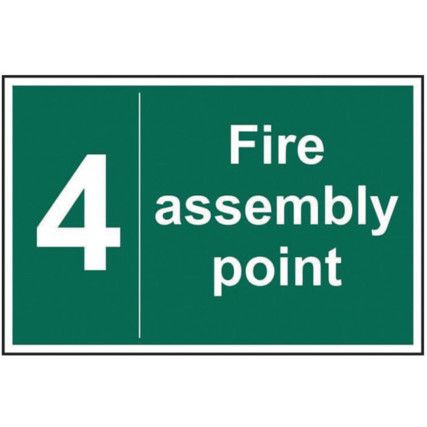 FIRE ASSEMBLY POINT 4 - SAV (300X200MM)