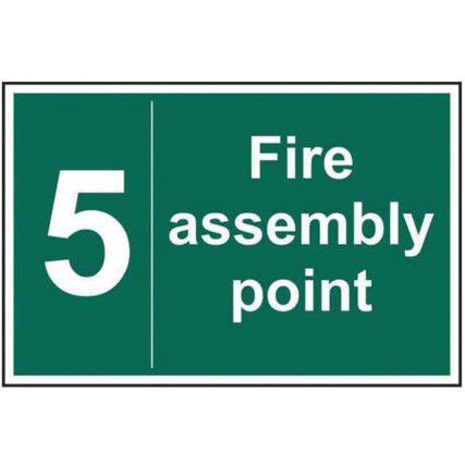 FIRE ASSEMBLY POINT 5 - SAV (300X200MM)