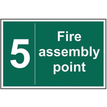 FIRE ASSEMBLY POINT 5 - SAV (600X400MM)