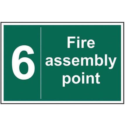 FIRE ASSEMBLY POINT 6 - SAV (300X200MM)