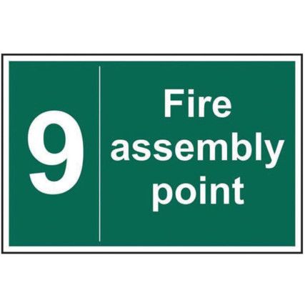 FIRE ASSEMBLY POINT 9 - SAV (300X200MM)