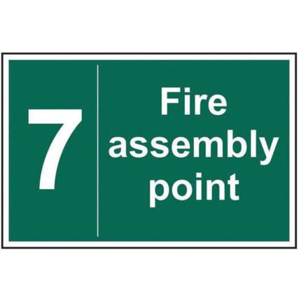 FIRE ASSEMBLY POINT 7 - RPVC(300X 200MM)