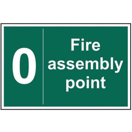 FIRE ASSEMBLY POINT 0 - RPVC(600X 400MM)