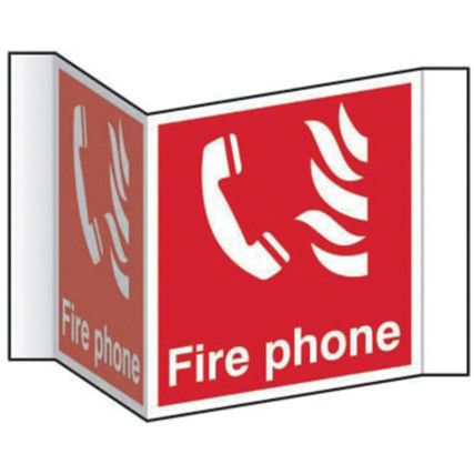 FIRE PHONE (PROJECTION SIGN)-RPVC (200MM FACE)