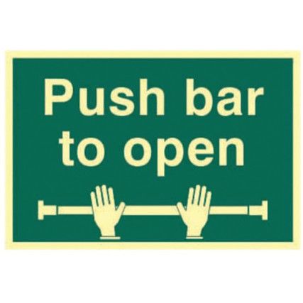 PUSH BAR TO OPEN - PHO (300X200MM)