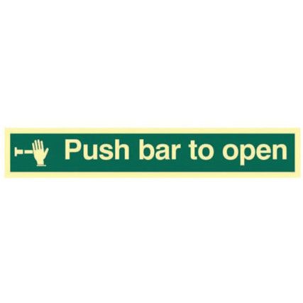 PUSH BAR TO OPEN - PHO (450X100MM)