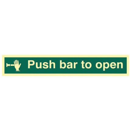 PUSH BAR TO OPEN - PHS (300X100MM)